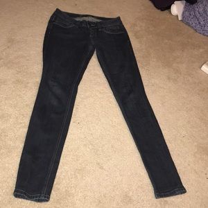 BEBE dark denim skinny jeans
